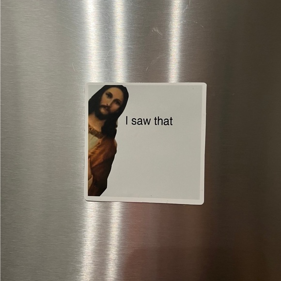 Funny Jesus Refrigerator Magnet - Picture 1 of 1